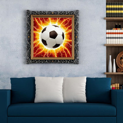 Shining Football - Full Round Drill Diamond Painting 30*30CM