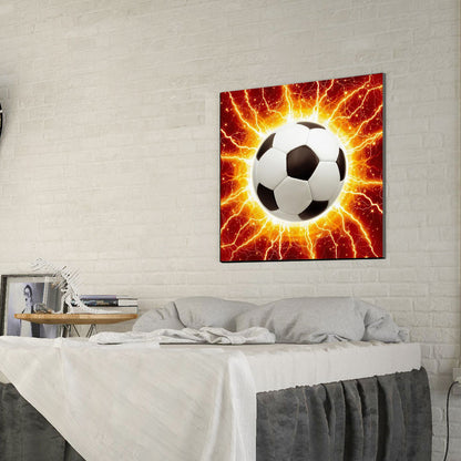 Shining Football - Full Round Drill Diamond Painting 30*30CM