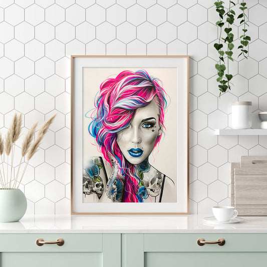 Woman - Full Round Drill Diamond Painting 40*50CM