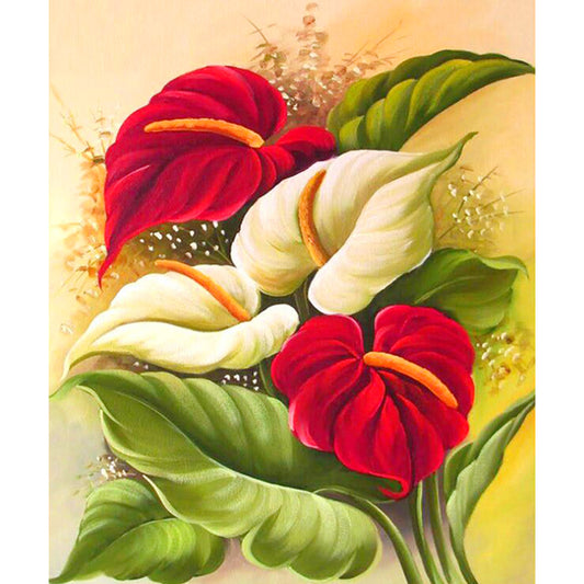 Flower - Full Square Drill Diamond Painting 40*50CM