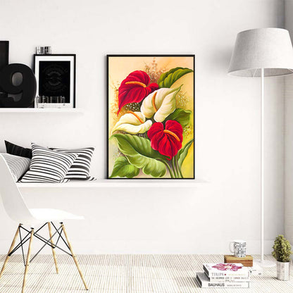 Flower - Full Square Drill Diamond Painting 40*50CM