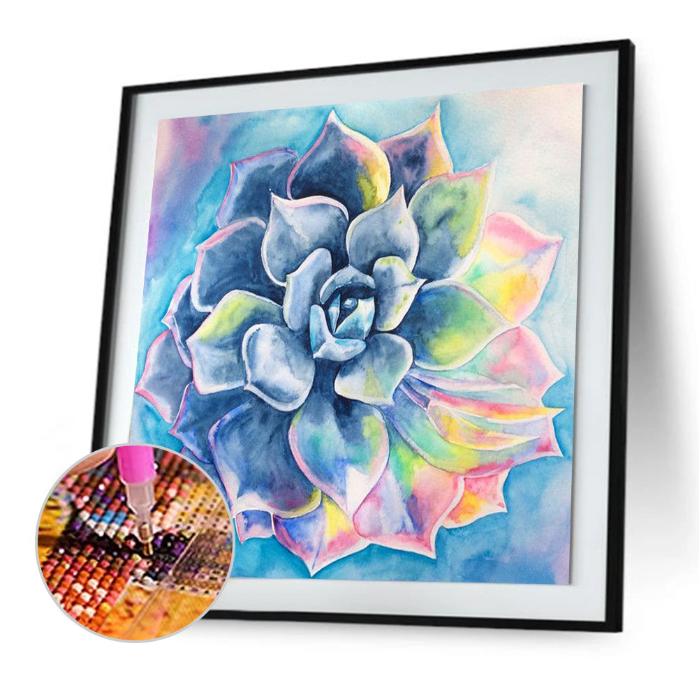 Succulent - Full Round Drill Diamond Painting 30*30CM