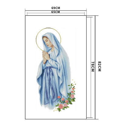 Virgin Mary - 14CT Stamped Cross Stitch 57*31CM