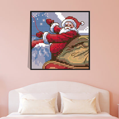 Santa Claus - 14CT Stamped Cross Stitch 13*13CM