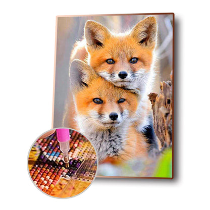 Fox - Full Round Drill Diamond Painting 30*40CM