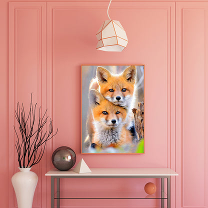 Fox - Full Round Drill Diamond Painting 30*40CM