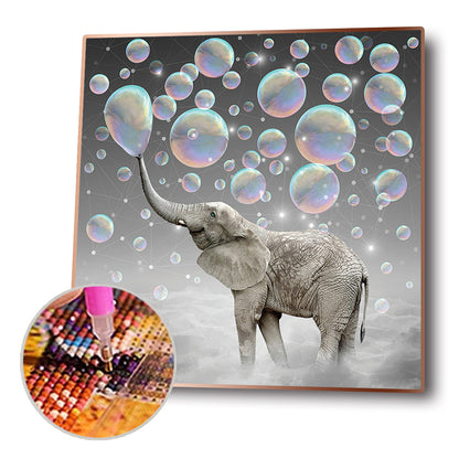 Elephant - Full Round Drill Diamond Painting 30*30CM