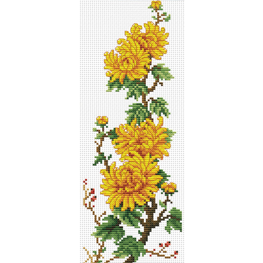 Chrysanthemum- 11CT Stamped Cross Stitch 20*40CM