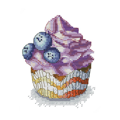 Cake - 14CT Stamped Cross Stitch 16*19CM