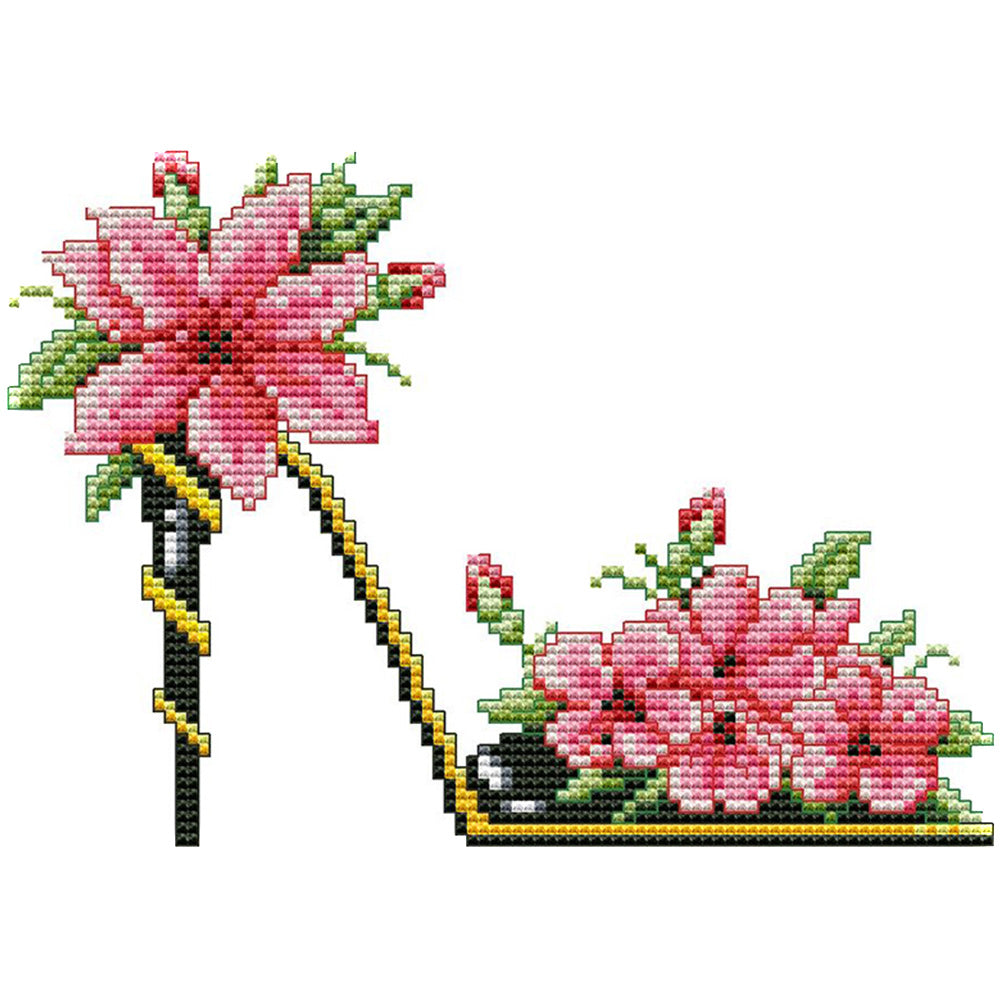 High Heels - 14CT Stamped Cross Stitch 21*16CM