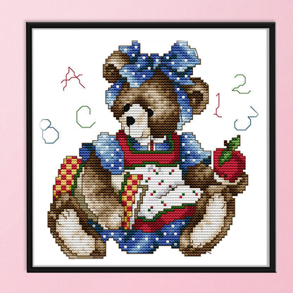 Bear- 14CT Stamped Cross Stitch 21*21CM