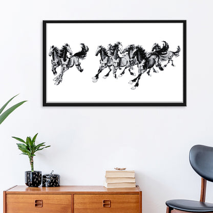 Horses - 14CT Stamped Cross Stitch 136*59CM