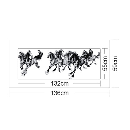 Horses - 14CT Stamped Cross Stitch 136*59CM