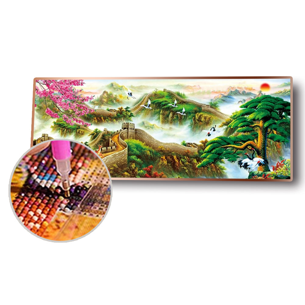 Great Wall - Full Round Drill Diamond Painting 80*30CM