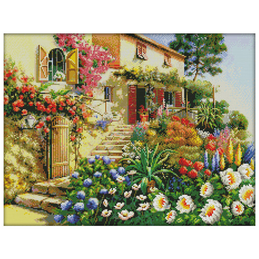 Landscape - 14CT Stamped Cross Stitch 50*40CM