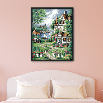 Landscape - 14CT Stamped Cross Stitch 35*44CM