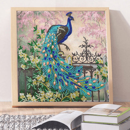 Peacock - Special Shaped Drill Diamodn Painting 30*30CM