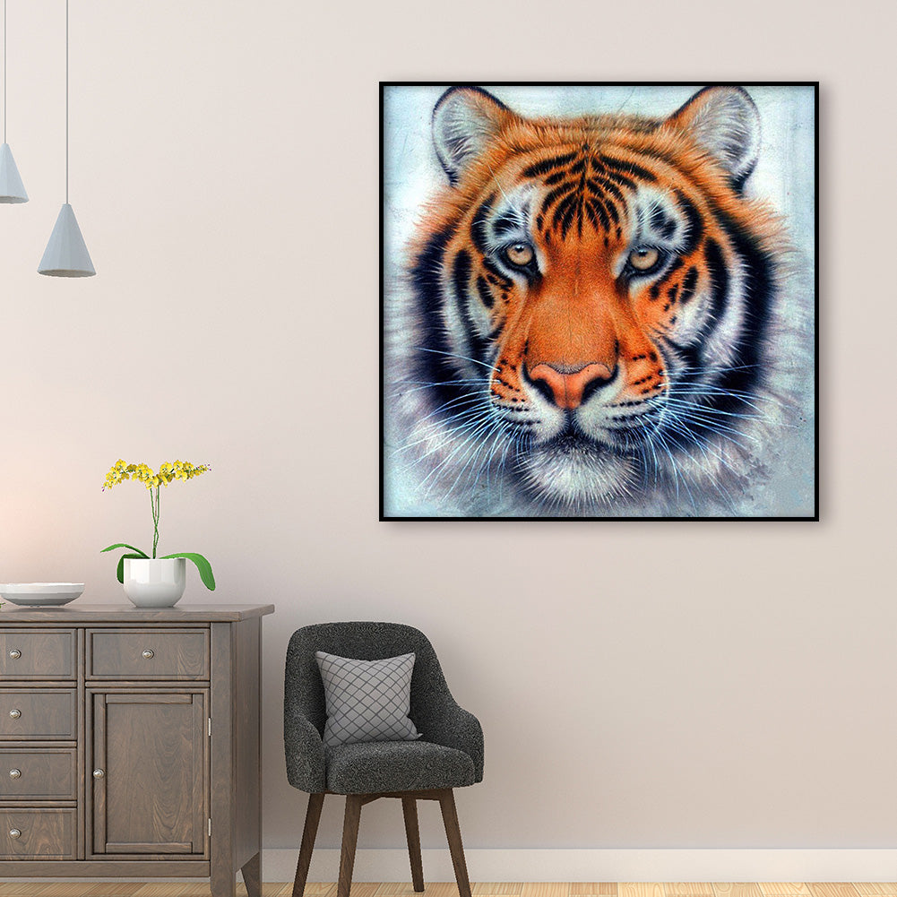 Tiger - Full Round Drill Diamond Painting 30*30CM