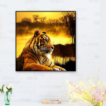 Tiger - Full Round Drill Diamond Painting 30*30CM