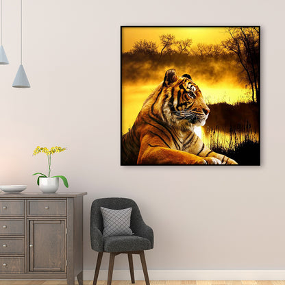 Tiger - Full Round Drill Diamond Painting 30*30CM