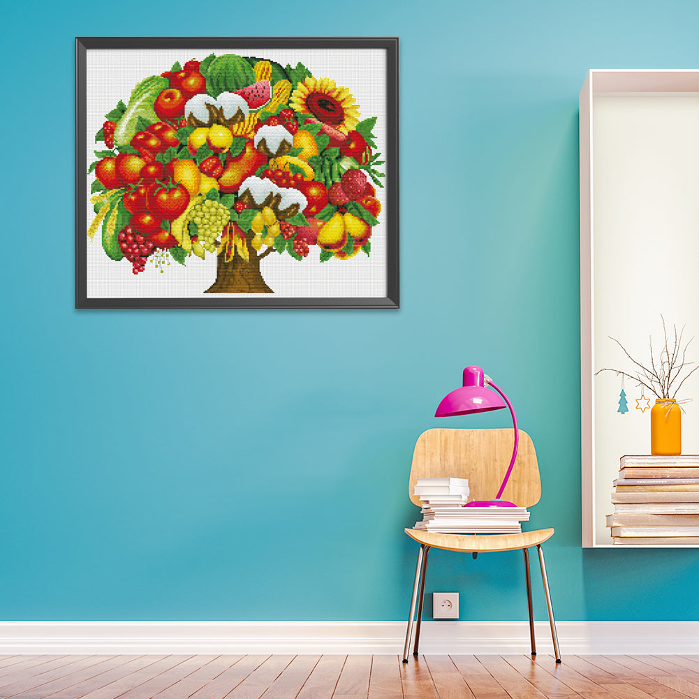 Romantic Bouquet - 11CT Stamped Cross Stitch 59*49CM