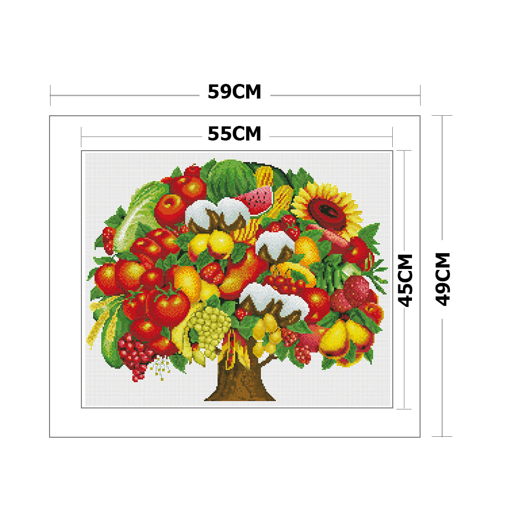 Romantic Bouquet - 11CT Stamped Cross Stitch 59*49CM