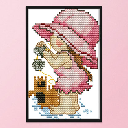 Four Seasons - 14CT Stamped Cross Stitch 11x16CM