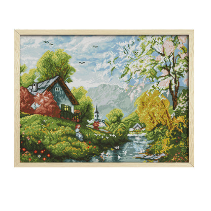 Sky - 14CT Stamped Cross Stitch 52*41CM