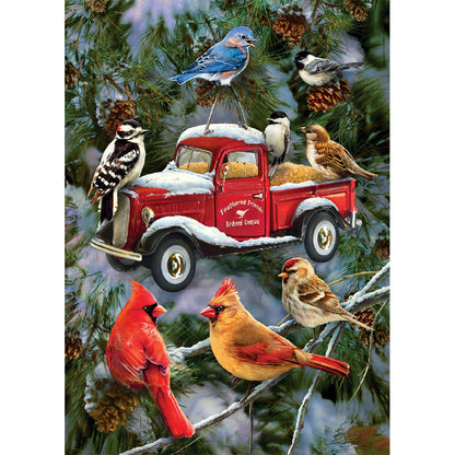 Truck Birds - Full Round Drill Diamond Painting 30*40CM