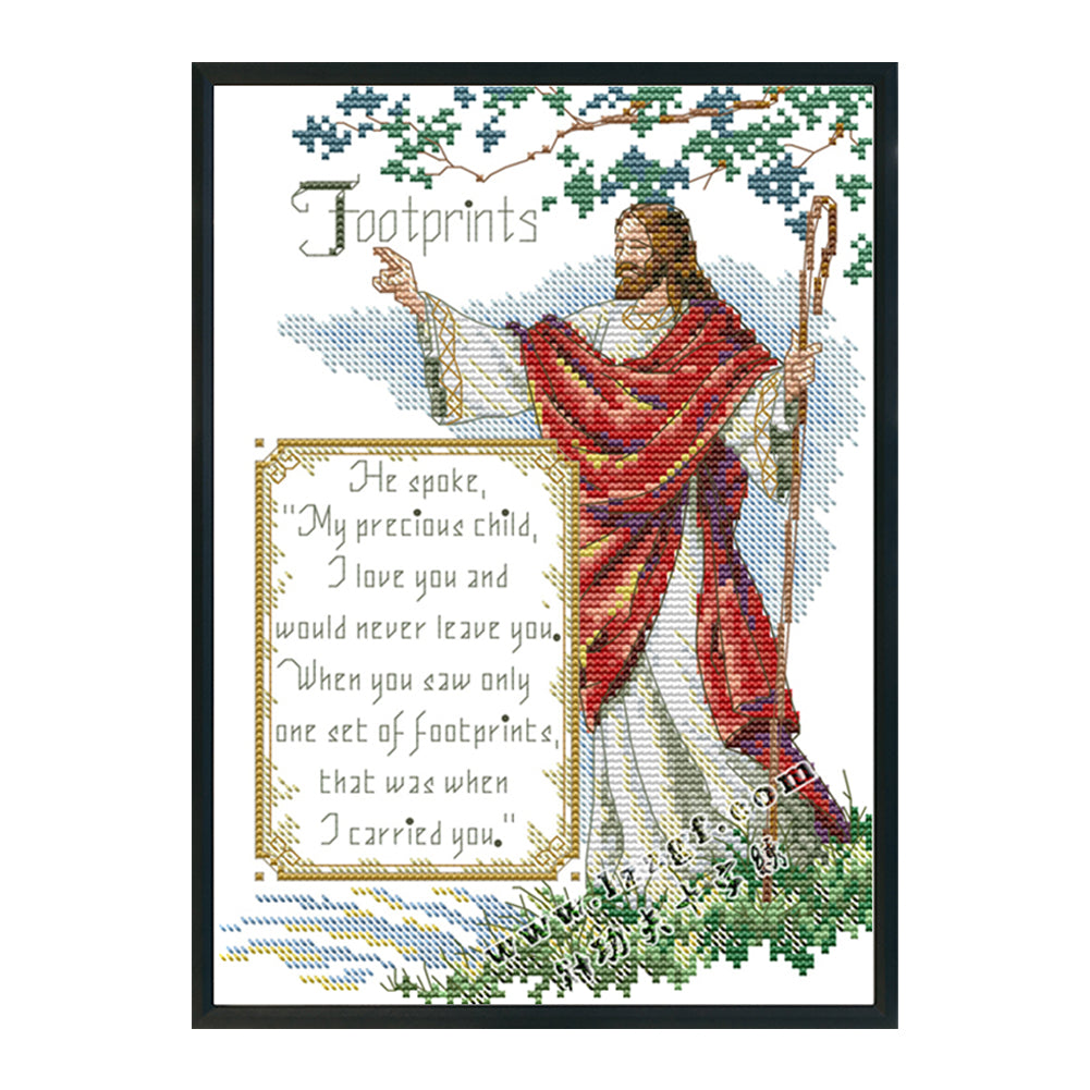 Jesus - 14CT Stamped Cross Stitch 21*30CM