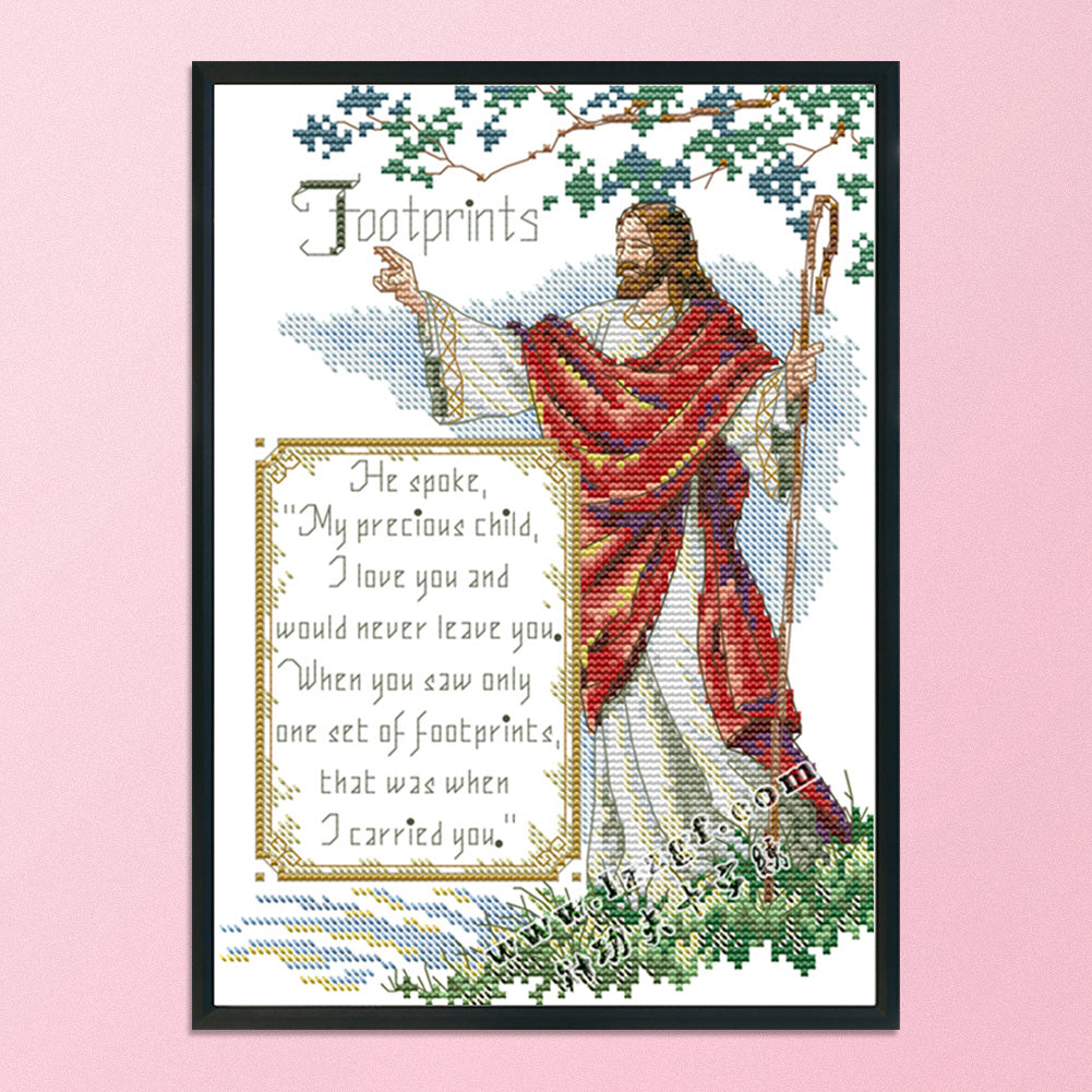 Jesus - 14CT Stamped Cross Stitch 21*30CM