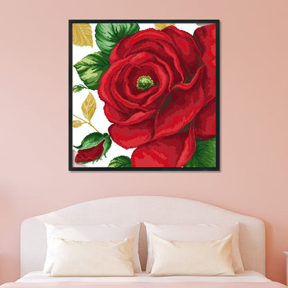 Rose- 14CT Stamped Cross Stitch 48*48CM