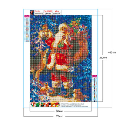 Santa Claus - Full Round Drill Diamond Painting 30*40CM