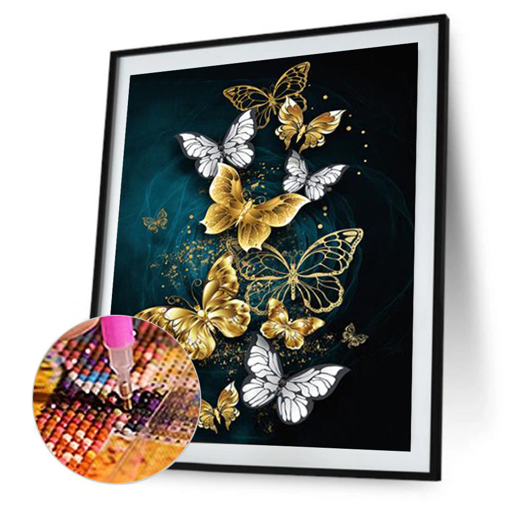 Butterfly - Full Round Drill Diamond Painting 30*40CM