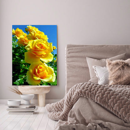 Yellow Rose - Full Round Drill Diamond Painting 30*40CM