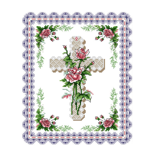 Cross - 14CT Stamped Cross Stitch 29*33CM