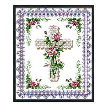 Cross - 14CT Stamped Cross Stitch 29*33CM