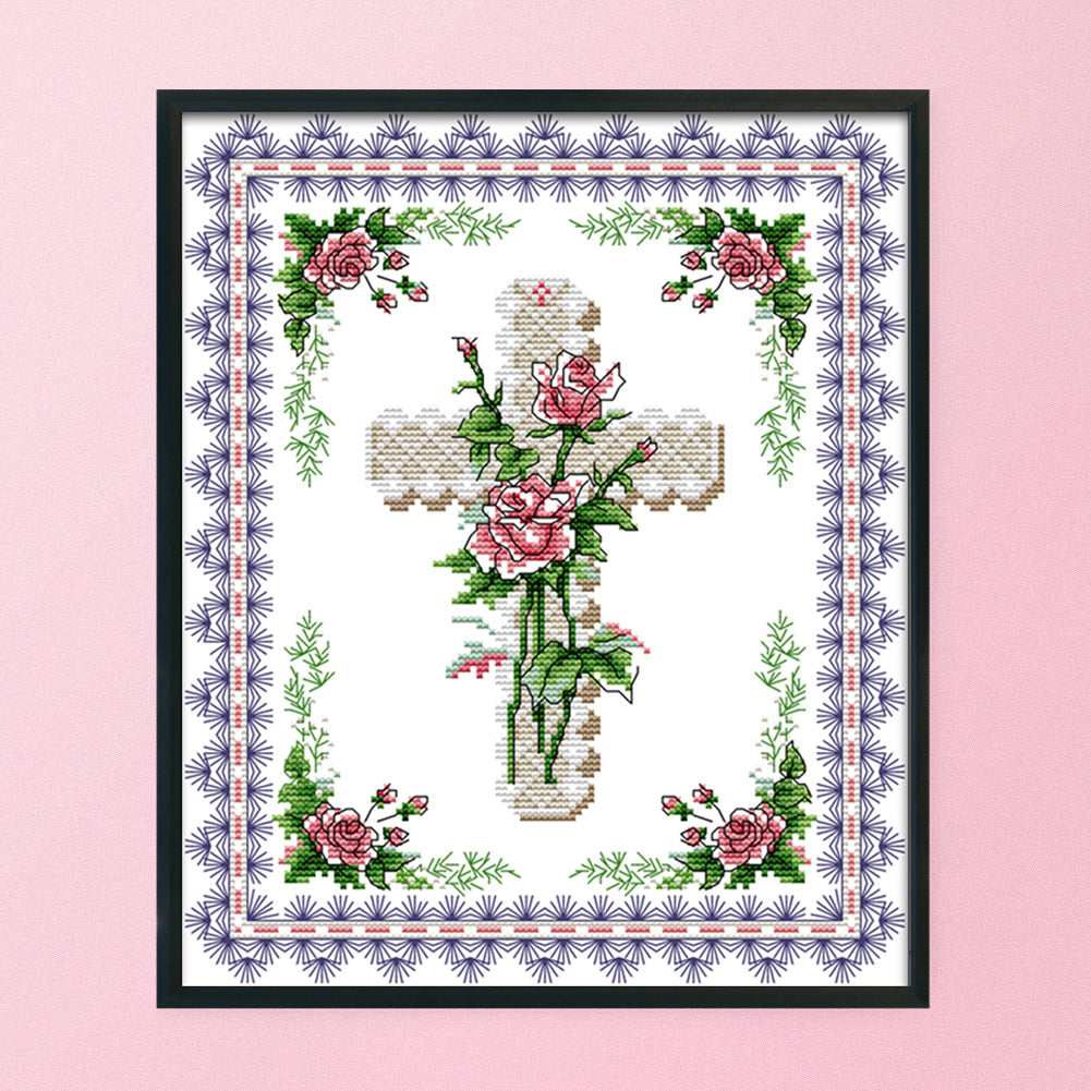 Cross - 14CT Stamped Cross Stitch 29*33CM