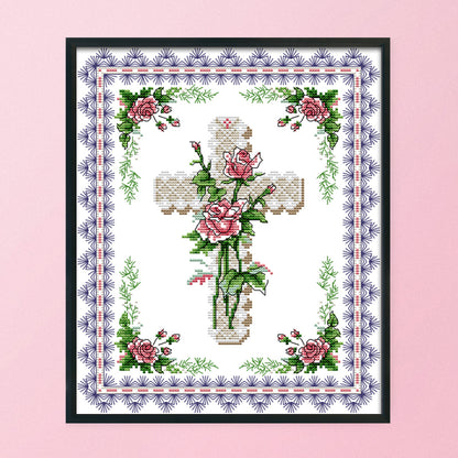 Cross - 14CT Stamped Cross Stitch 29*33CM