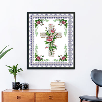 Cross - 14CT Stamped Cross Stitch 29*33CM