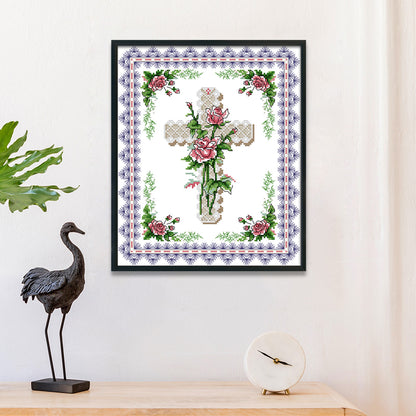 Cross - 14CT Stamped Cross Stitch 29*33CM