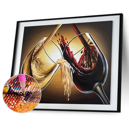 Wine Glass - Full Round Drill Diamond Painting 40*30CM