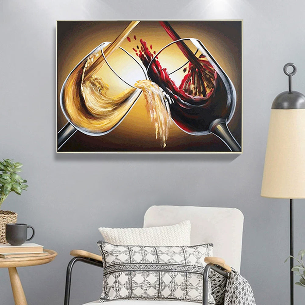 Wine Glass - Full Round Drill Diamond Painting 40*30CM