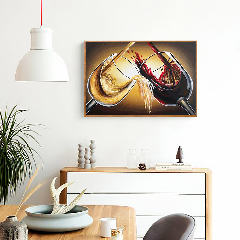 Wine Glass - Full Round Drill Diamond Painting 40*30CM