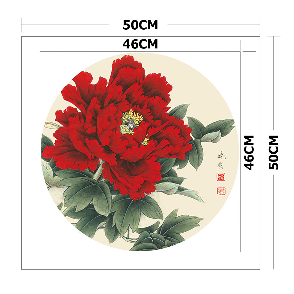 Flower Plant - 11CT Stamped Cross Stitch 50*50CM
