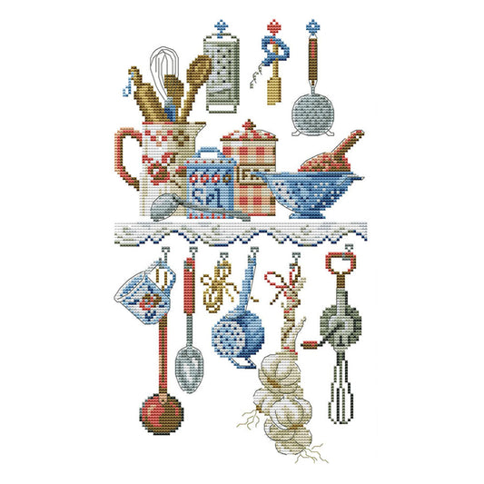 Kitchenware - 14CT Stamped Cross Stitch 23*38CM