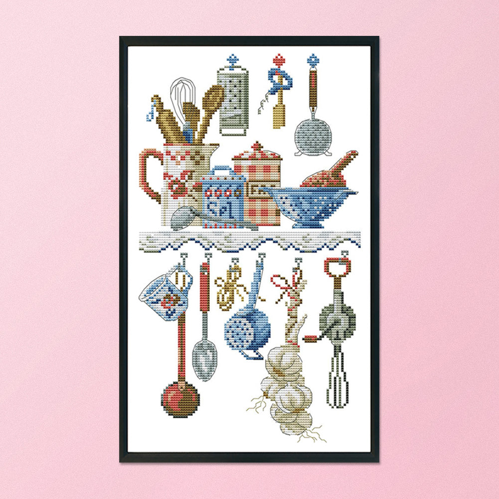 Kitchenware - 14CT Stamped Cross Stitch 23*38CM