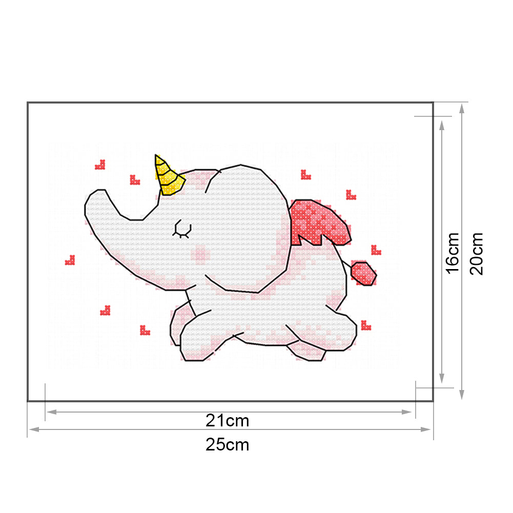 Cartoon- 11CT Stamped Cross Stitch 25*20CM