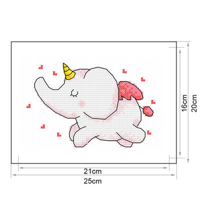 Cartoon- 11CT Stamped Cross Stitch 25*20CM