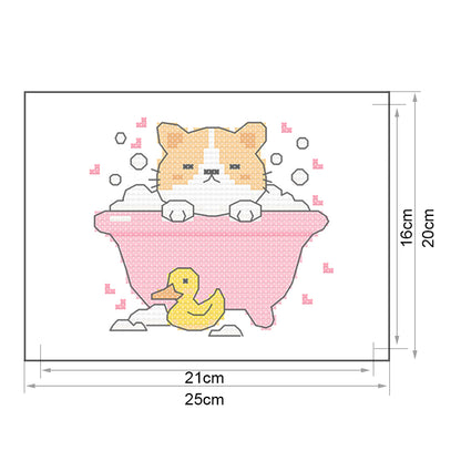 Cartoon- 11CT Stamped Cross Stitch 25*20CM